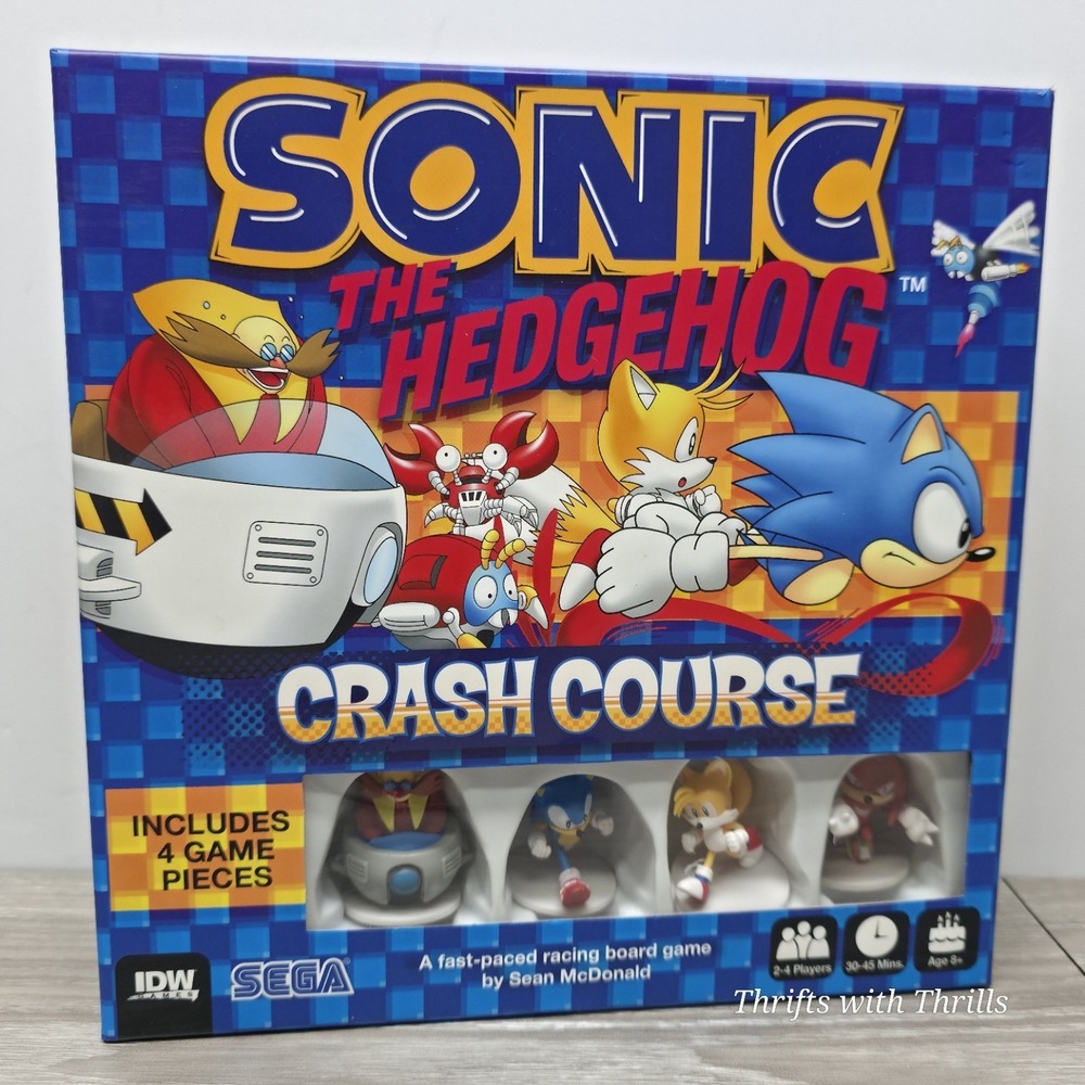 Sonic the Hedgehog Crash Course Racing Board Game by SEGA Complete in‎ Box 100%